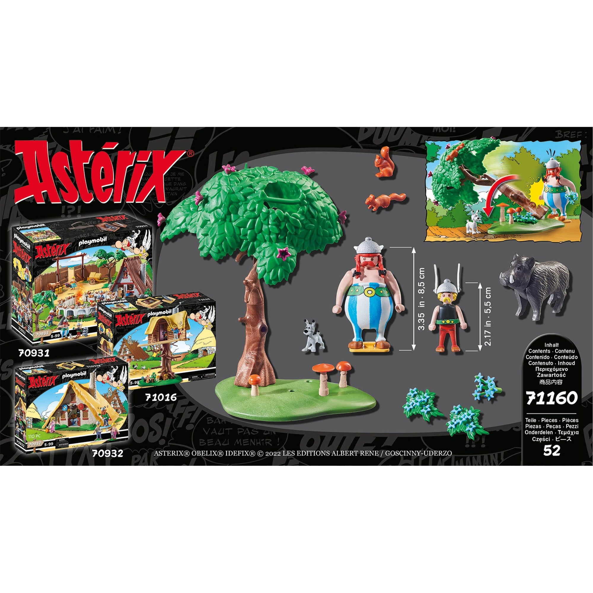 ASTERIX - VANATOAREA PORCULUI SALBATIC - PLAYMOBIL ASTERIX (PM71160) - Libelula Vesela - Jucarii
