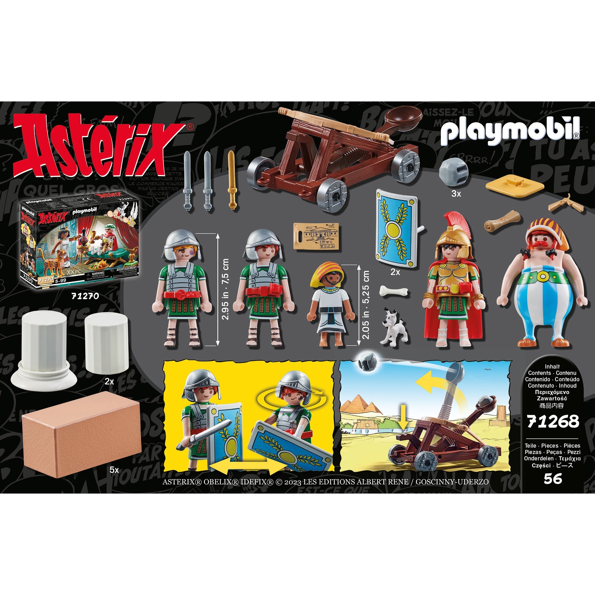 ASTERIX - EDIFIS SI BATALIA DE LA PALAT - PLAYMOBIL ASTERIX (PM71268) - Libelula Vesela - Jucarii