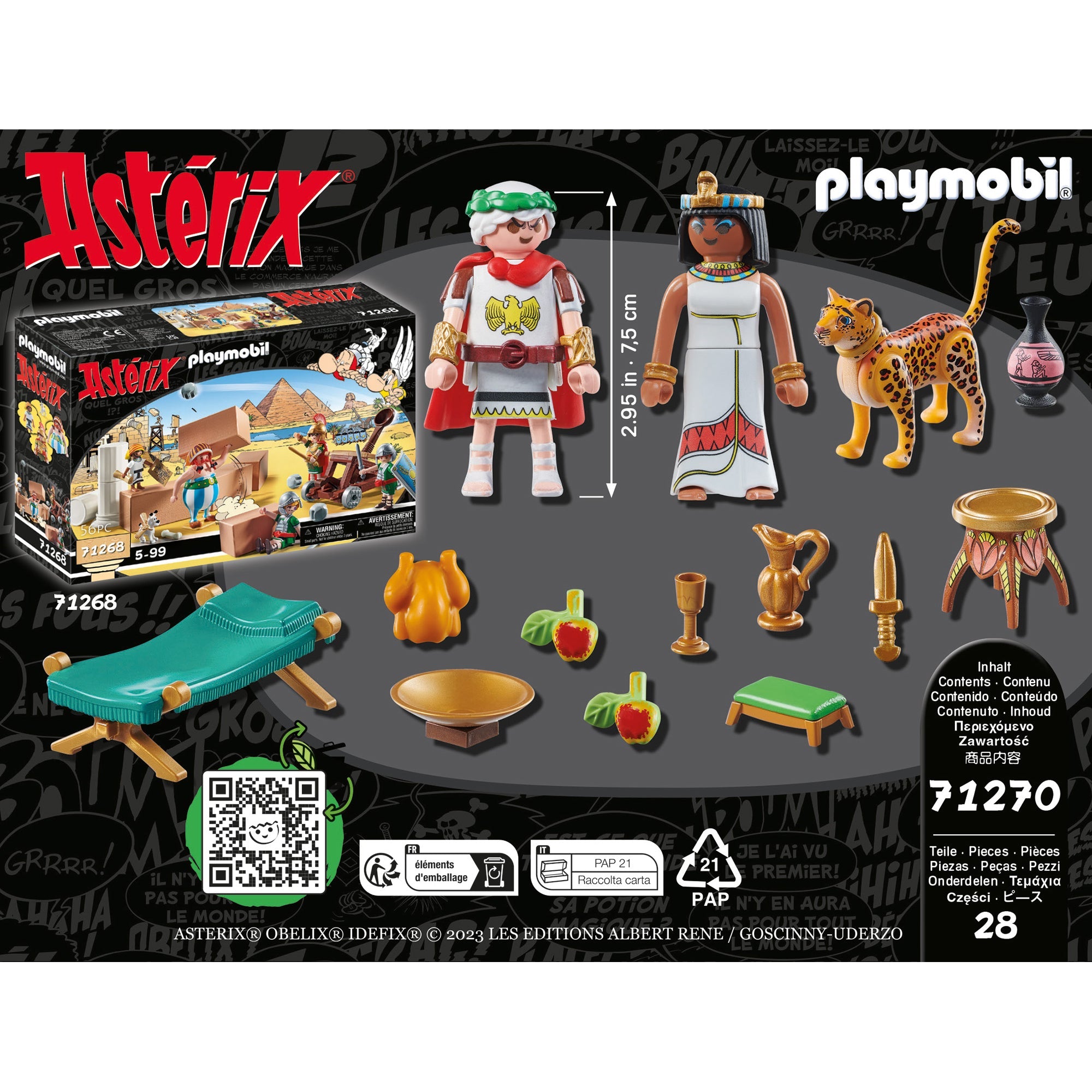 ASTERIX - CEZAR SI CLEOPATRA - PLAYMOBIL ASTERIX (PM71270) - Libelula Vesela - Jucarii