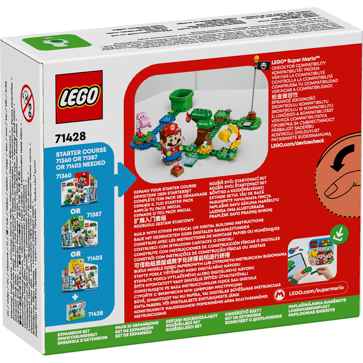 SET DE EXTINDERE: PADUREA LUI YOSHI - LEGO SUPER MARIO - LEGO (71428) - Libelula Vesela - Jucarii
