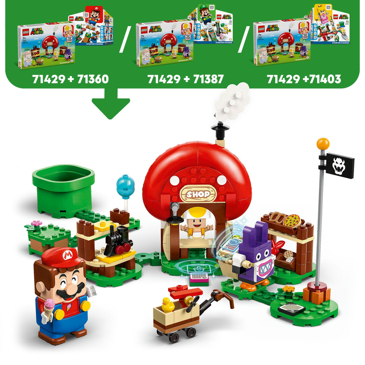 SET DE EXTINDERE: NABBIT LA MAGAZINUL LUI TOAD - LEGO SUPER MARIO - LEGO (71429)