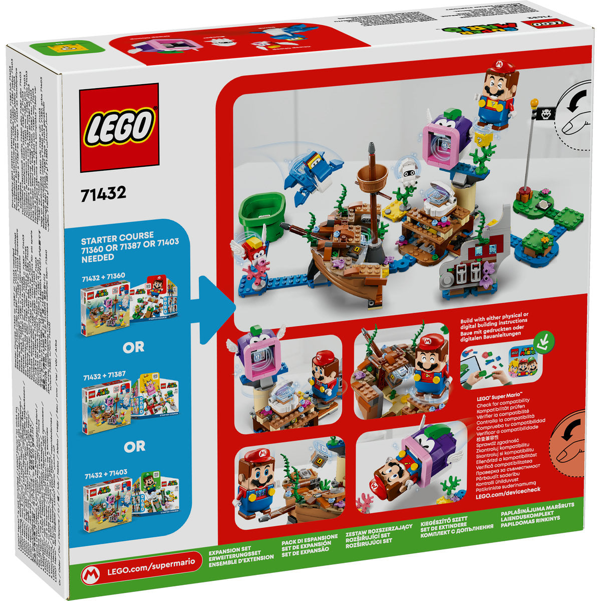 SET DE EXTINDERE: AVENTURA LUI DORRIE - LEGO SUPER MARIO - LEGO (71432) - Libelula Vesela - Jucarii
