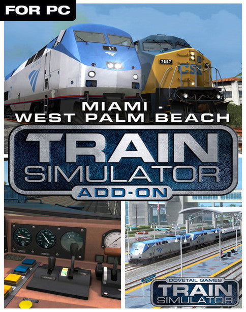 TRAIN SIMULATOR - MIAMI - WEST PALM BEACH ROUTE ADD-ON (DLC) - STEAM - PC - EU - Libelula Vesela - Jocuri video