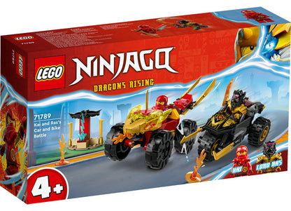 MASINA LUI KAI SI MOTOCICLETA LUI RAS - LEGO NINJAGO - LEGO (71789) - Libelula Vesela - Jucarii