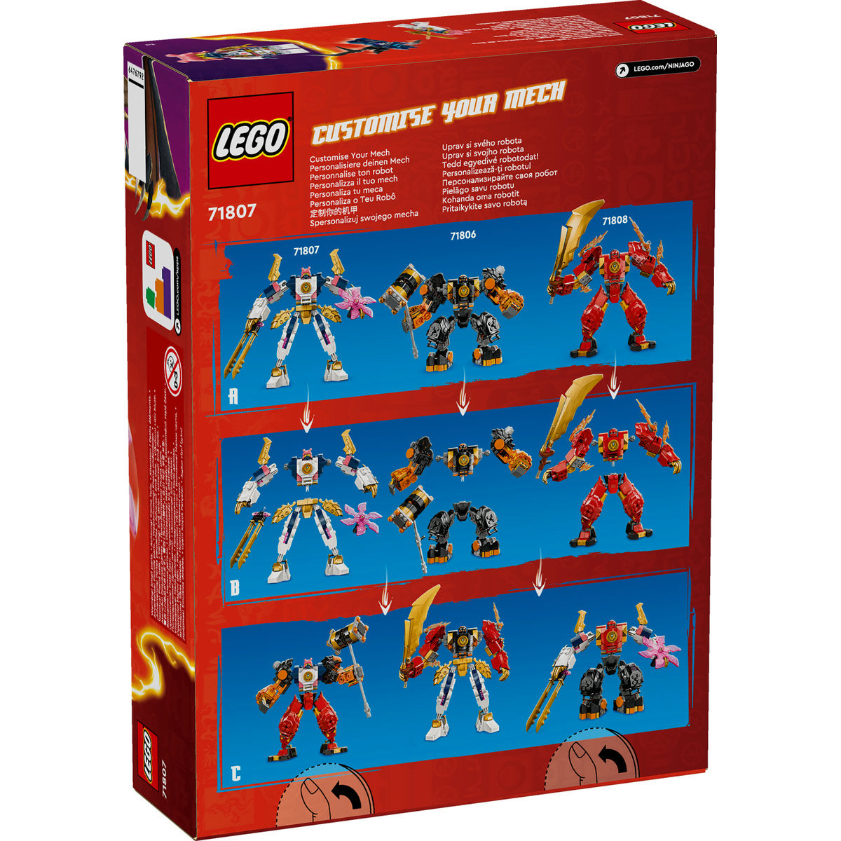 ROBOTUL TEHNOLOGIC AL SOREI - LEGO NINJAGO - LEGO (71807) - Libelula Vesela - Jucarii
