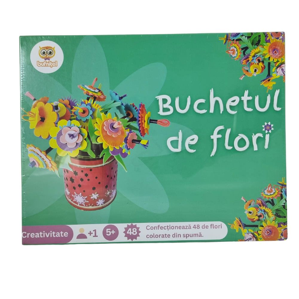 SET DE CREATIE - BUCHETUL DE FLORI - BUFNITEL (BUF004) - Libelula Vesela - Jucarii