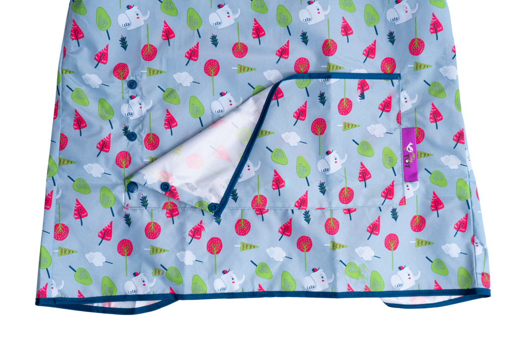 BAVETA LUNGA CU BUZUNAR - COPACEI COLORATI - TIDY TOT (LLBMT) - Libelula Vesela - Puericultura