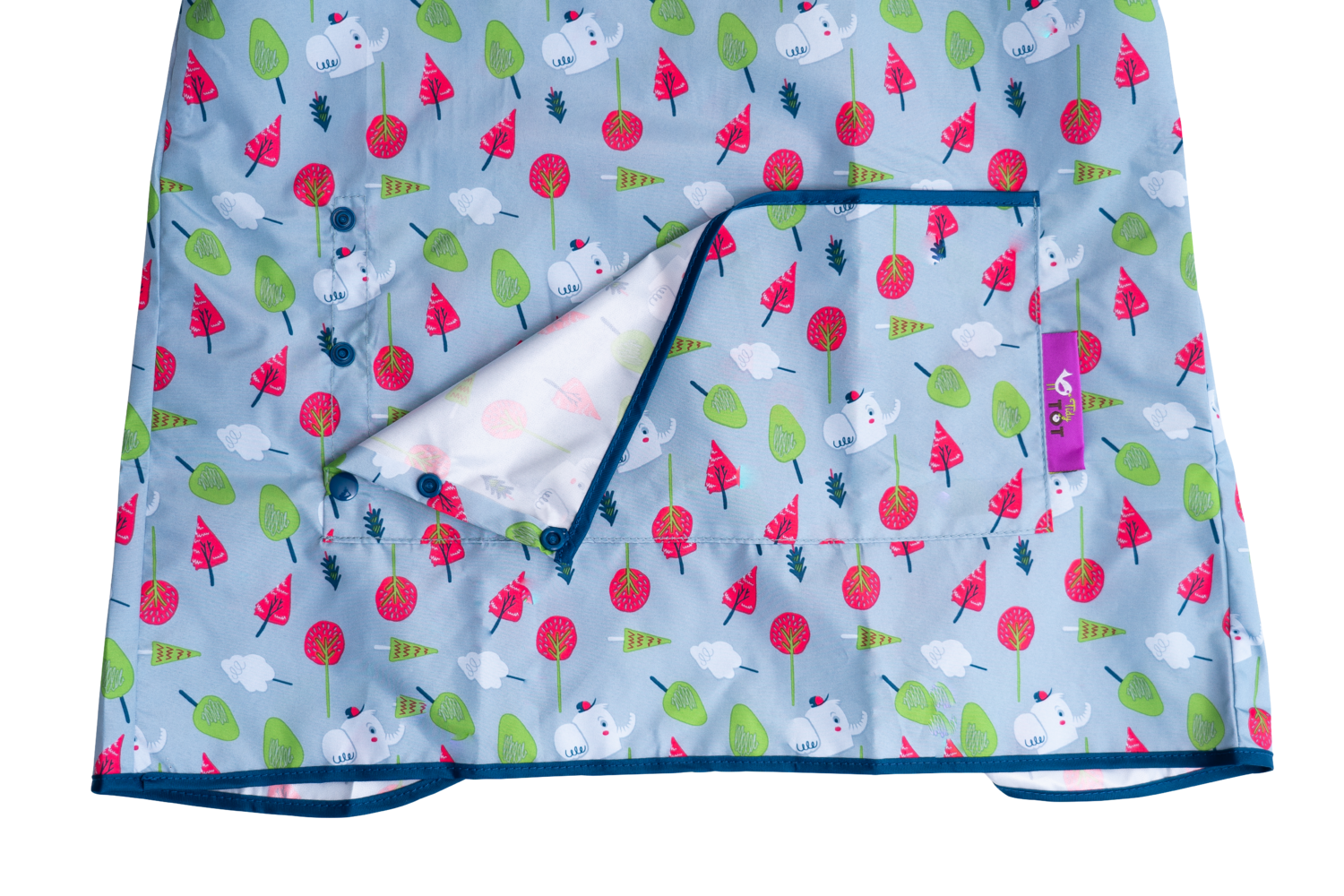 BAVETA LUNGA CU BUZUNAR - COPACEI COLORATI - TIDY TOT (LLBMT) - Libelula Vesela - Puericultura