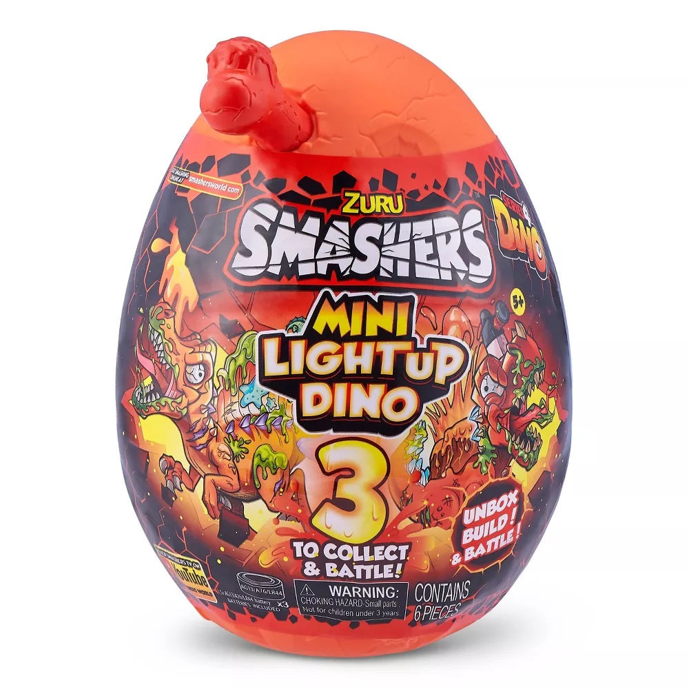 SMASHERS - OU SURPRIZA MINI DINO LIGHT-UP - ZURU (7473) - Libelula Vesela - Jucarii