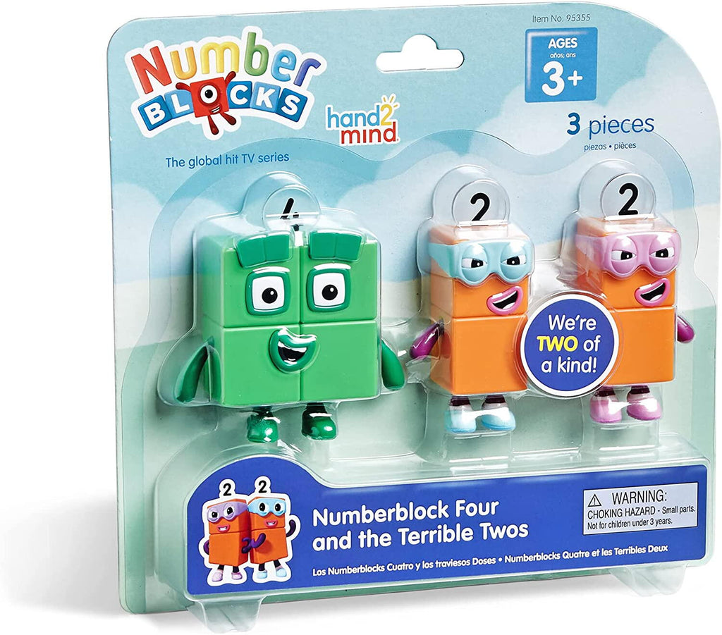 SET FIGURINE NUMBERBLOCKS - PATRU & TERIBILII DOI - HAND2MIND (HM95355-UK) - Libelula Vesela - Jucarii