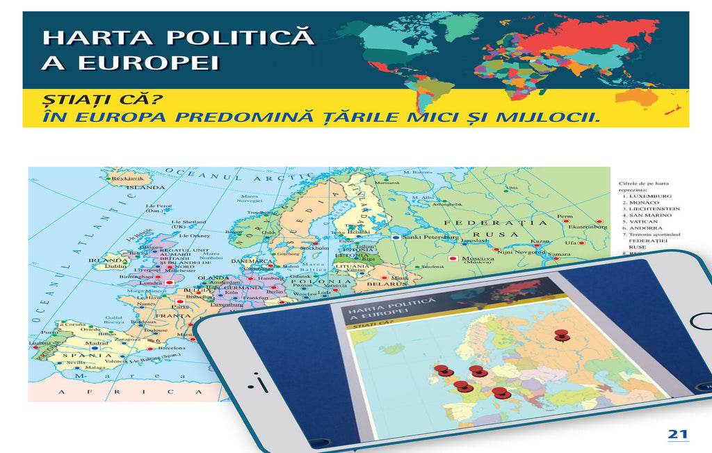 ATLAS GEOGRAFIC SCOLAR. CUNOASTEREA TERREI PRIN REALITATEA AUGMENTATA - CORINT (CEDU401) - Libelula Vesela - Carti