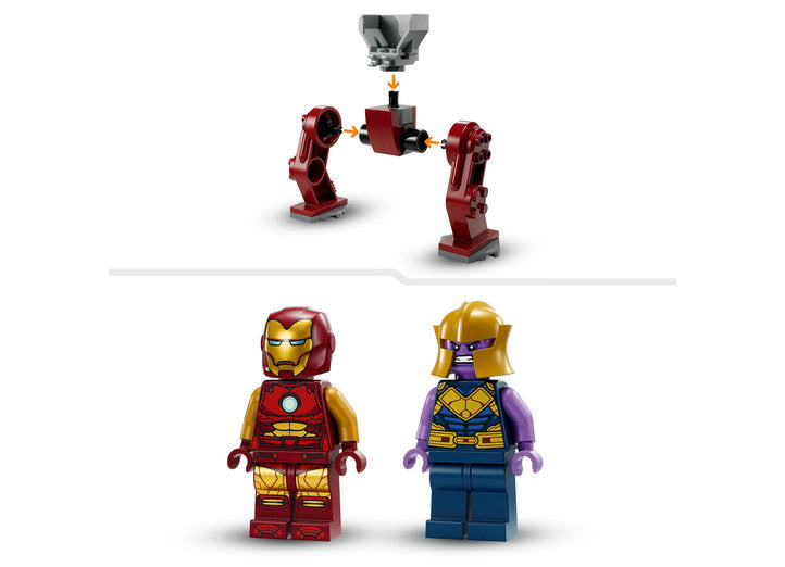 IRON MAN HULKBUSTER VS THANOS - LEGO MARVEL SUPER HEROES - LEGO (76263) - Libelula Vesela - Jucarii
