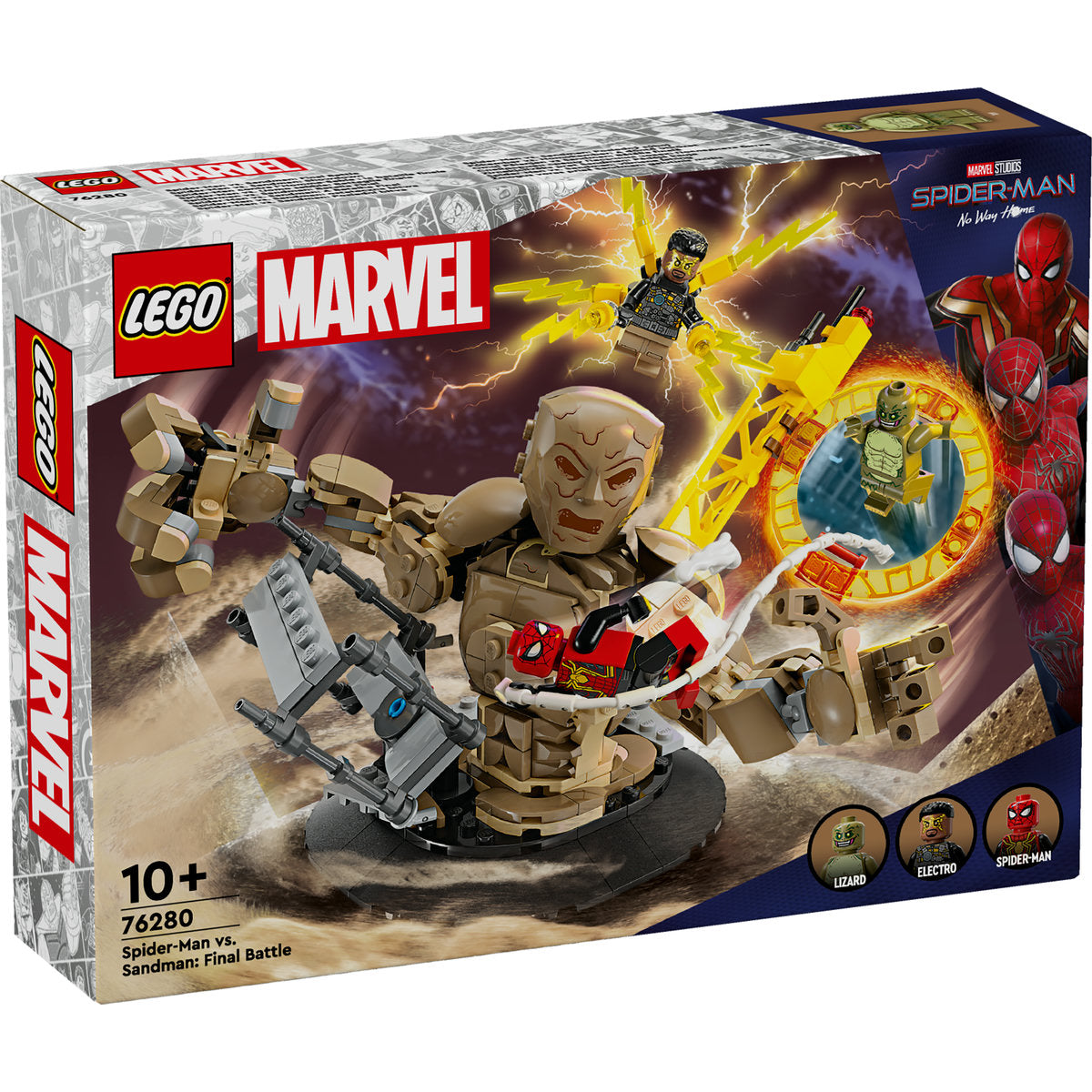 OMUL PAIANJEN VS SANDMAN: BATALIA FINALA - LEGO MARVEL SUPER HEROES - LEGO (76280) - Libelula Vesela - Jucarii