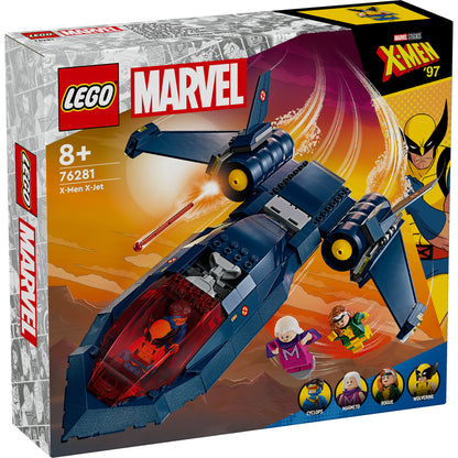 AVIONUL X-JET AL X-MEN - LEGO MARVEL SUPER HEROES - LEGO (76281) - Libelula Vesela - Jucarii