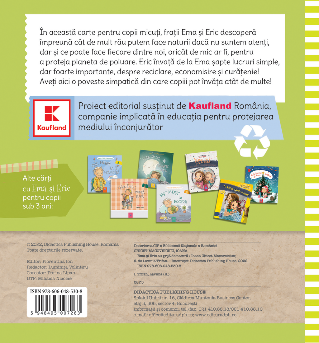 EMA SI ERIC AU GRIJA DE NATURA - DPH (978-606-048-530-8) - Libelula Vesela - Jucarii