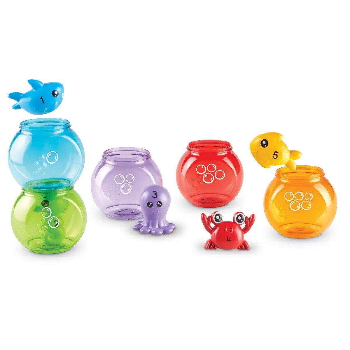 JOC DE SORTAT SI NUMARAT - PRIETENII DIN ACVARIU - LEARNING RESOURCES (LER6814) - Libelula Vesela - Jucarii