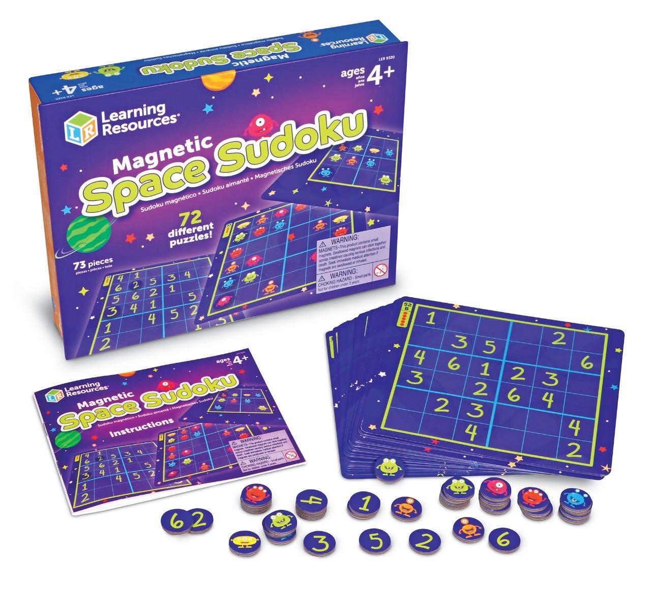 SUDOKU MAGNETIC - CALATORIE IN SPATIU - LEARNING RESOURCES (LER9320) - Libelula Vesela - Jucarii