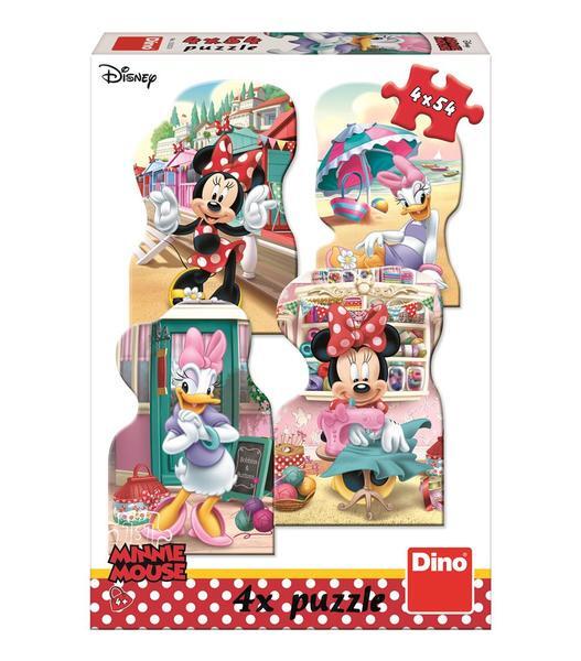 PUZZLE 4 IN 1 - MINNIE SI DAISY IN VACANTA (54 PIESE) - DINO (333253)