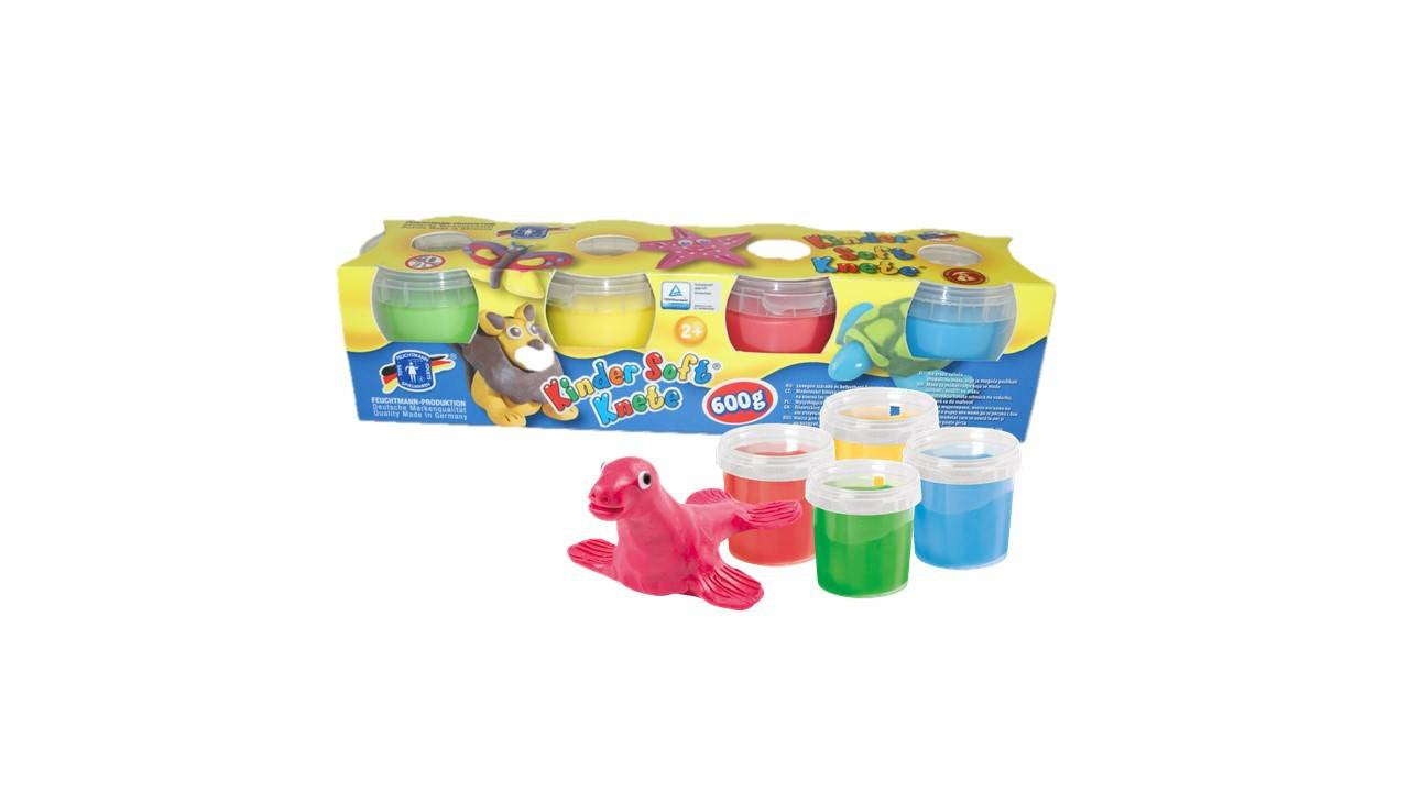 PLASTILINA - 4 CULORI (6280510) - Libelula Vesela - Jucarii