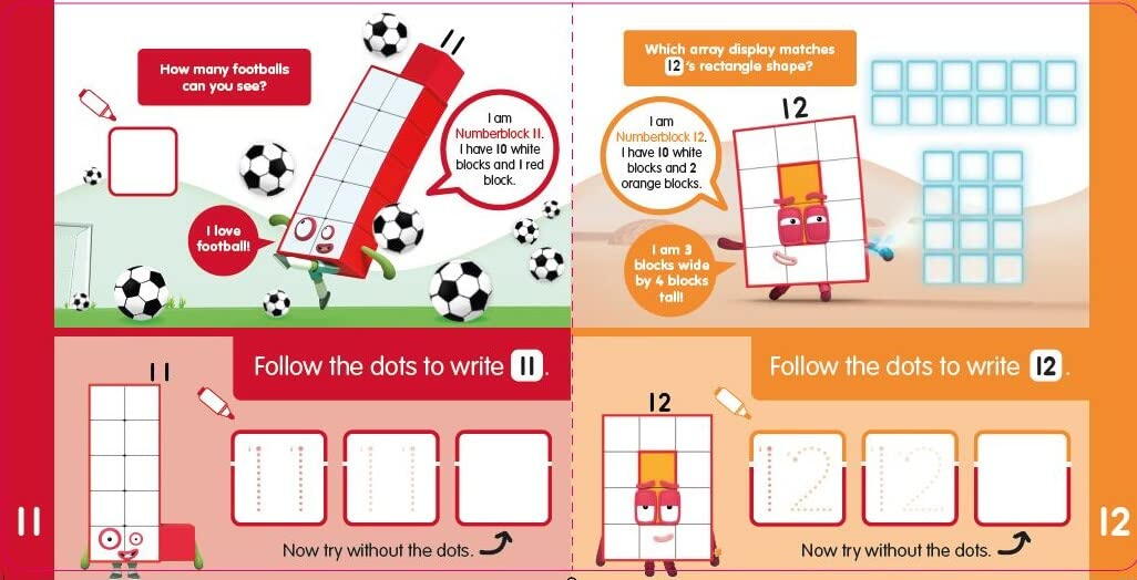 CARTICICA SCRIU SI STERG -  NUMBERBLOCKS 11-20 - NUMBERBLOCKS (9781802630244) - Libelula Vesela - Carti