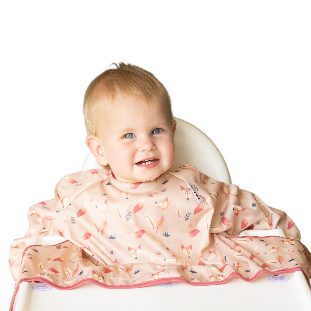 BAVETA CU MANECI SI VENTUZE - VULPITE - TIDY TOT (CCFX) - Libelula Vesela - Puericultura