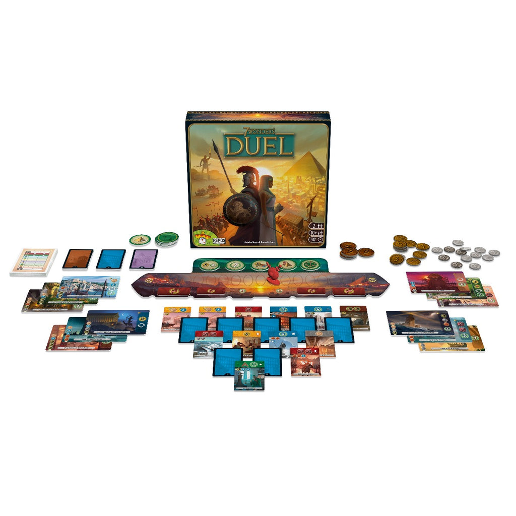 JOC DE SOCIETATE 7 WONDERS DUEL, LIMBA ROMANA - BEZZERWIZZER NORDIC (7DU-RO01) - Libelula Vesela - Jucarii
