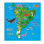 CARTEA MEA CU STICKERE - HARTA - GALT (1005287) - Libelula Vesela - Jucarii