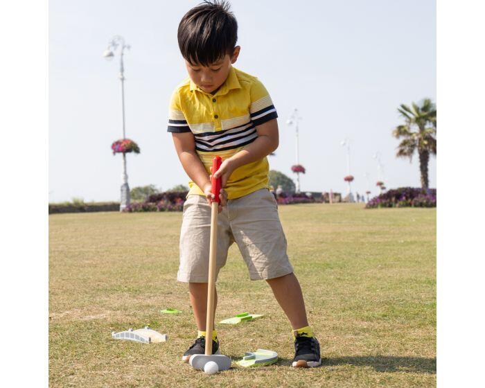 JOC MINI-GOLF DIN LEMN - BIGJIGS (BJ411) - Libelula Vesela - Jucarii