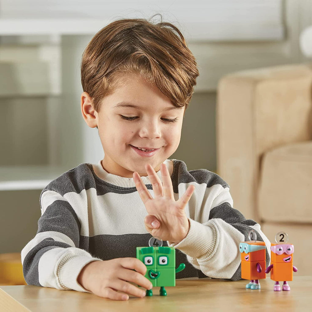 SET FIGURINE NUMBERBLOCKS - PATRU & TERIBILII DOI - HAND2MIND (HM95355-UK) - Libelula Vesela - Jucarii