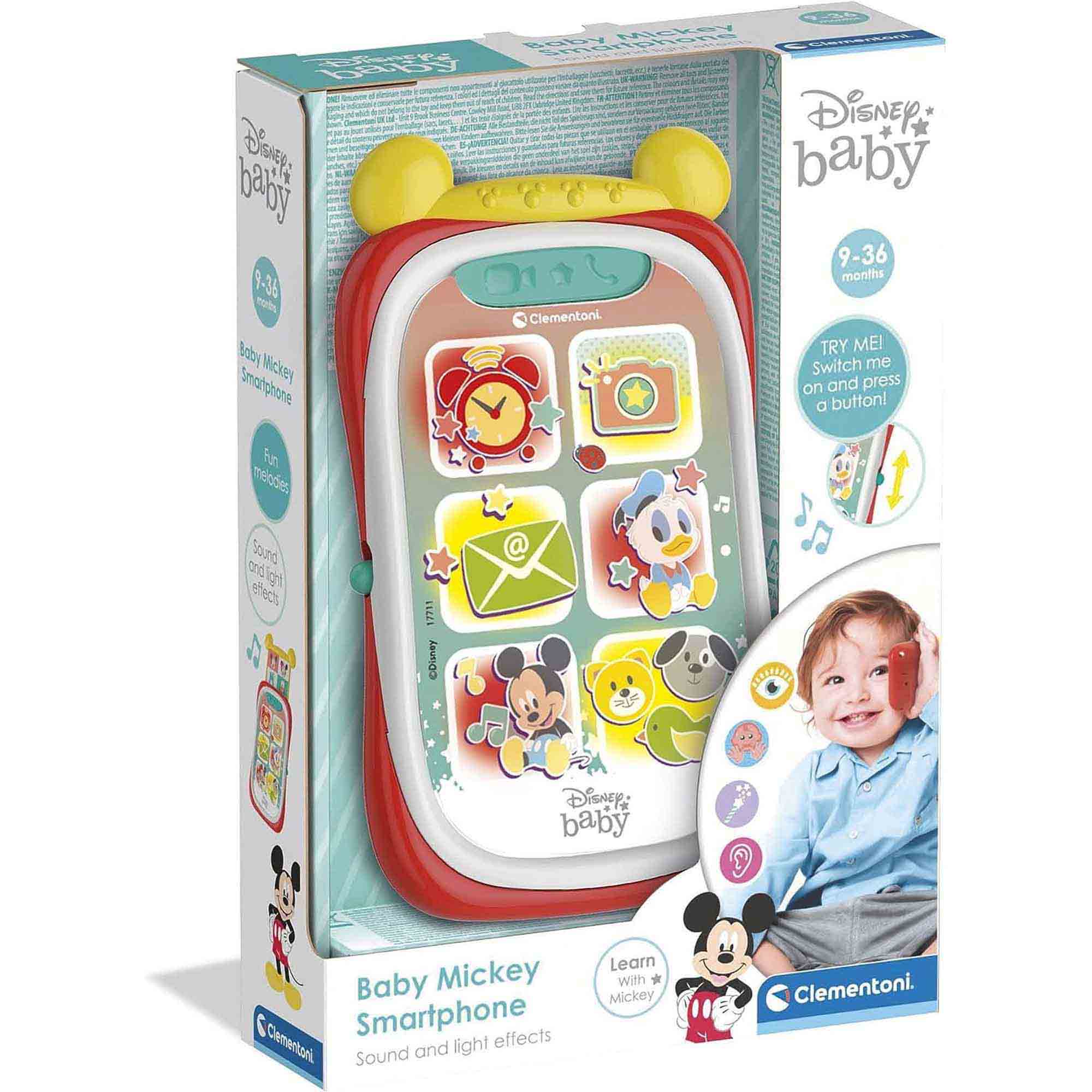 SMARTPHONE INTERACTIV MICKEY MOUSE - CLEMENTONI (CL17711) - Libelula Vesela - Jucarii