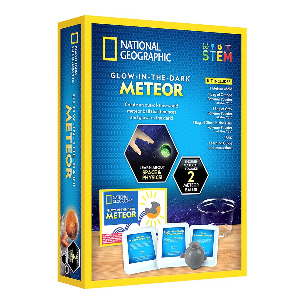 KIT CREATIV METEORIT CARE STRALUCESTE IN INTUNERIC - NATIONAL GEOGRAPHIC (NG22817) - Libelula Vesela - Jucarii