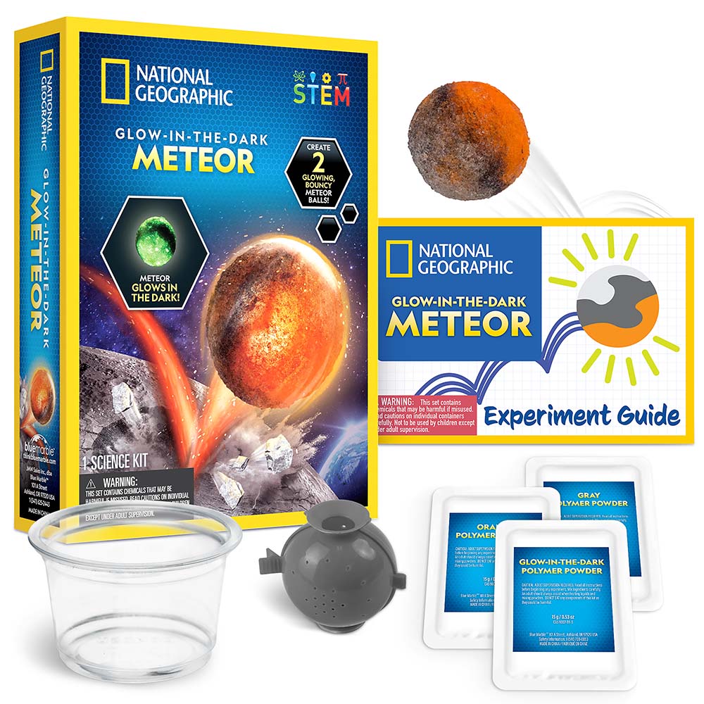 KIT CREATIV METEORIT CARE STRALUCESTE IN INTUNERIC - NATIONAL GEOGRAPHIC (NG22817) - Libelula Vesela - Jucarii