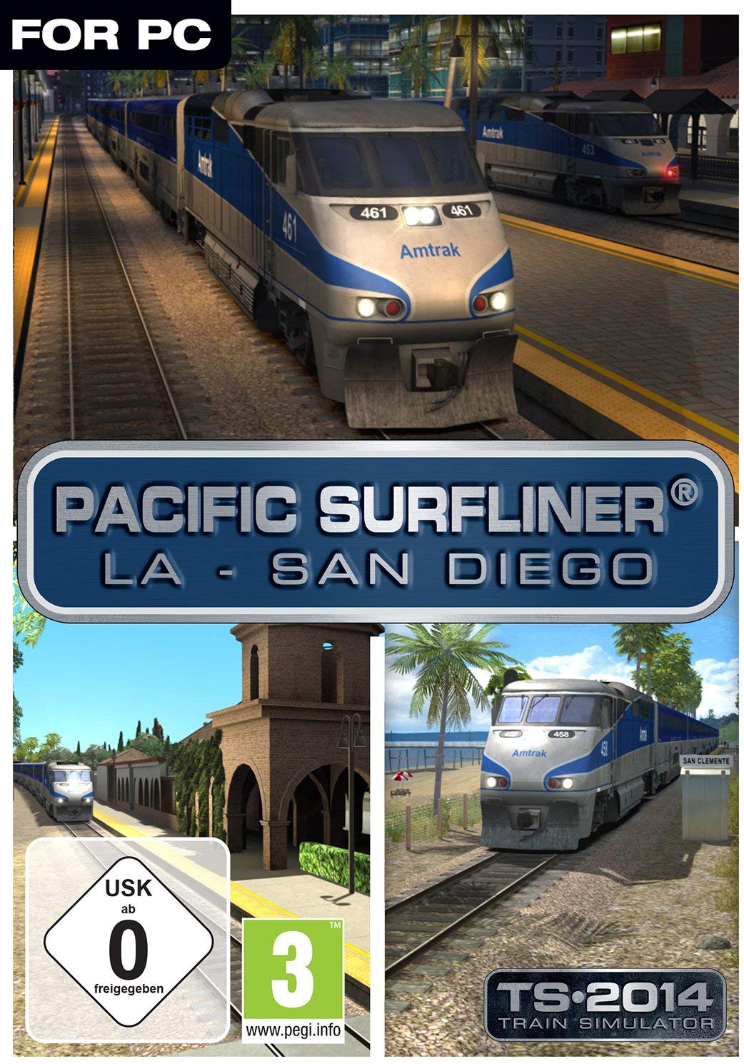 TRAIN SIMULATOR - PACIFIC SURFLINER® LA - SAN DIEGO ROUTE (DLC) - STEAM - PC - EU - Libelula Vesela - Jocuri video