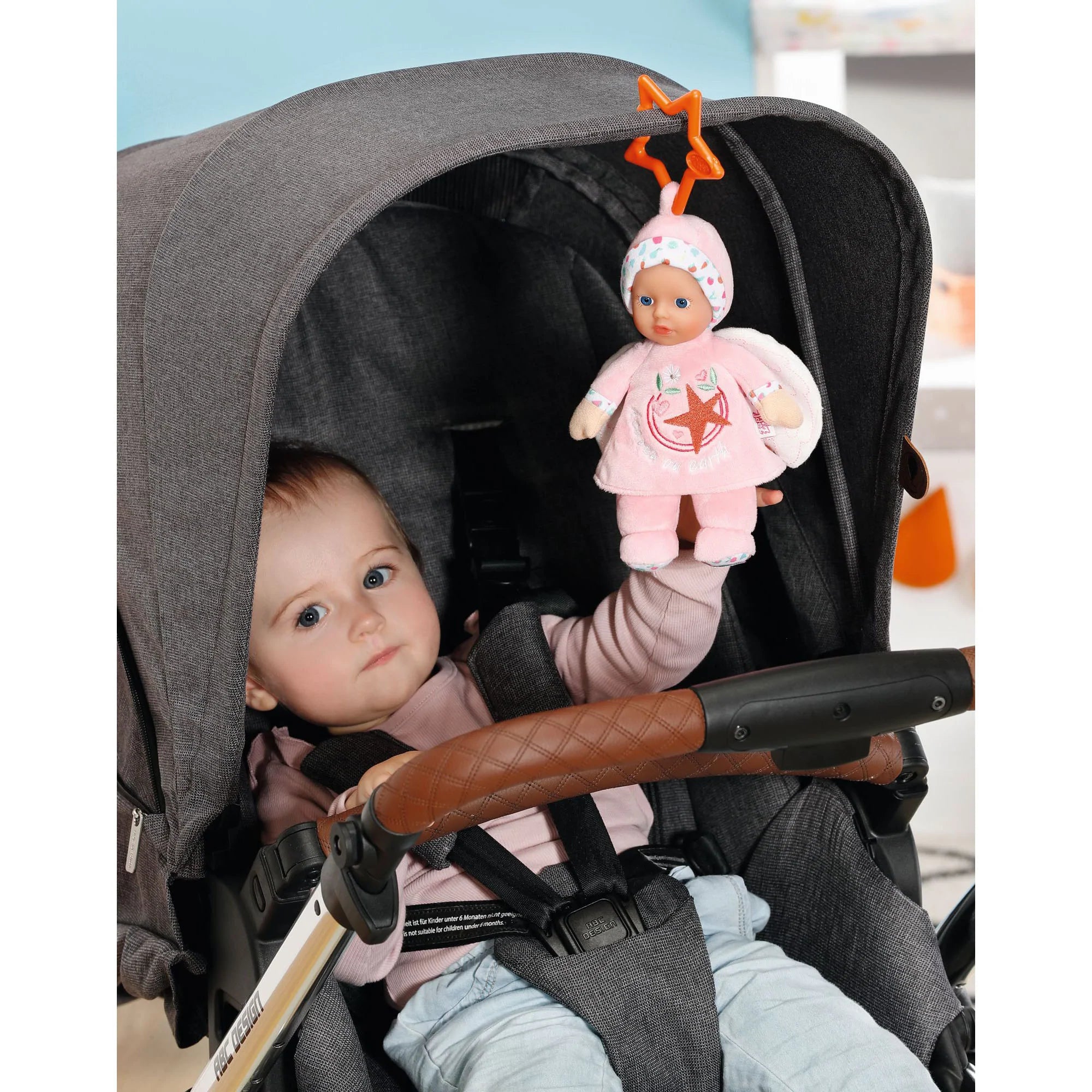 BABY BORN - ANGEL BABY 18 CM WITH PINK OR BLUE CLOTHES - ZAPF CREATION (ZF832295)