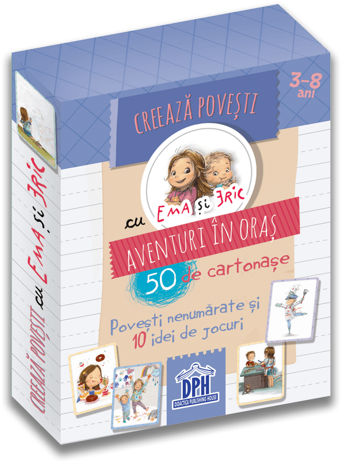 CREEAZA POVESTI CU EMA SI ERIC - DPH (978-606-048-215-4) - Libelula Vesela - Jucarii