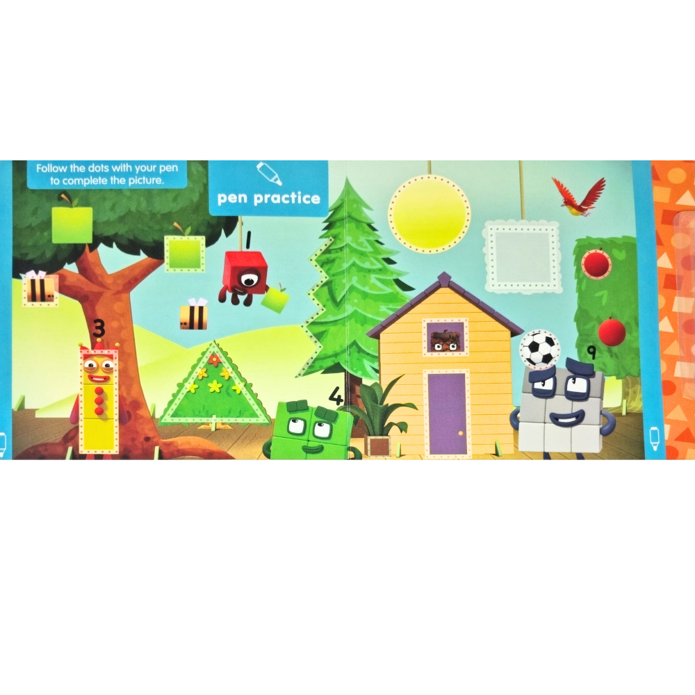 CARTICICA SCRIU SI STERG  NUMBERBLOCKS - FORME GEOMETRICE - NUMBERBLOCKS (9781782269557) - Libelula Vesela - Carti