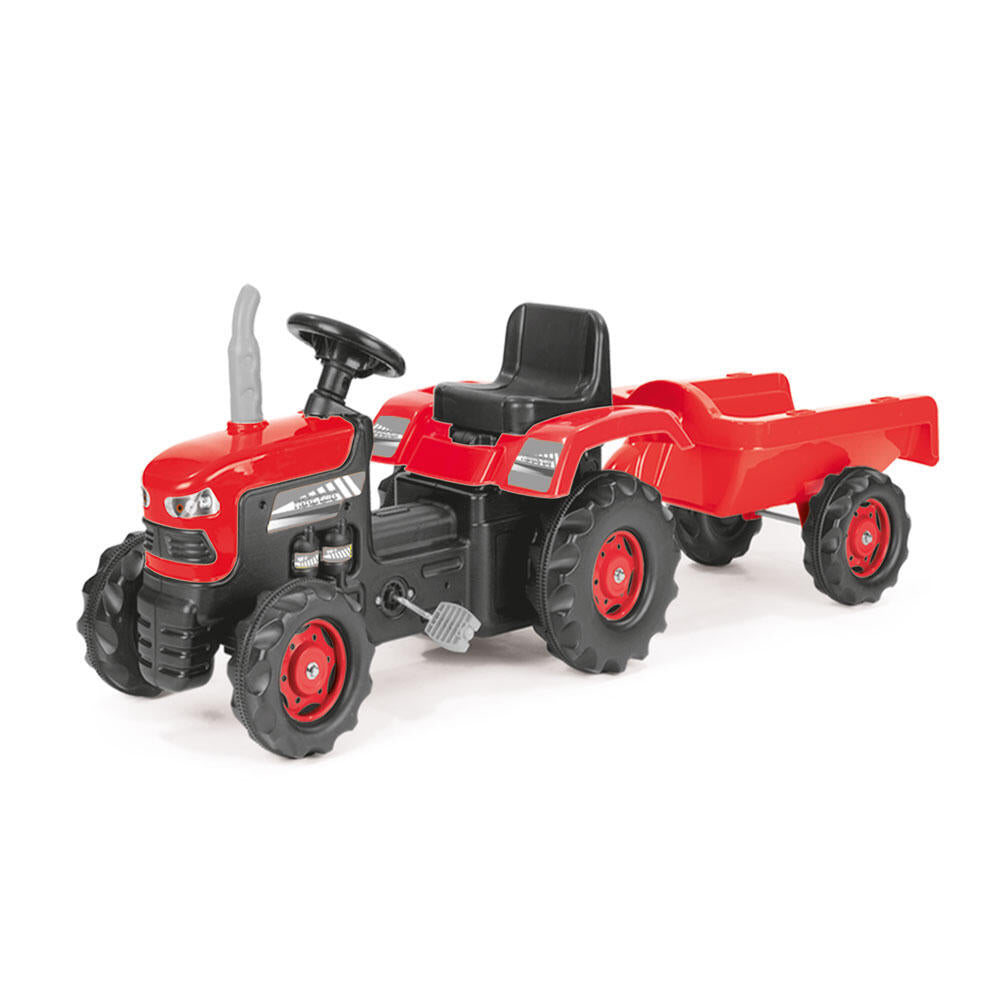 PRIMUL MEU TRACTOR CU REMORCA (ROSU) - DOLU (D8153) - Libelula Vesela - Jucarii