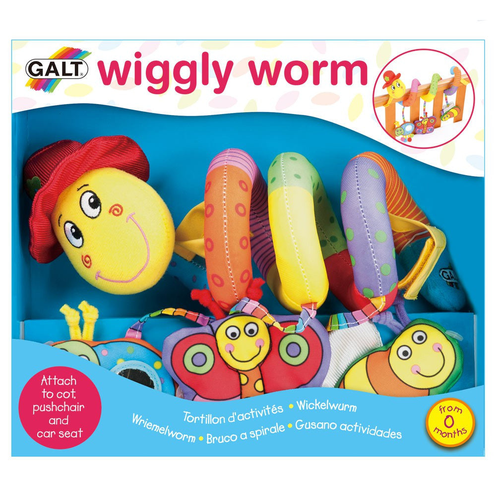 JUCARIE PENTRU PATUT SI CARUCIOR WIGGLY WORM (1003481) - Libelula Vesela - Jucarii