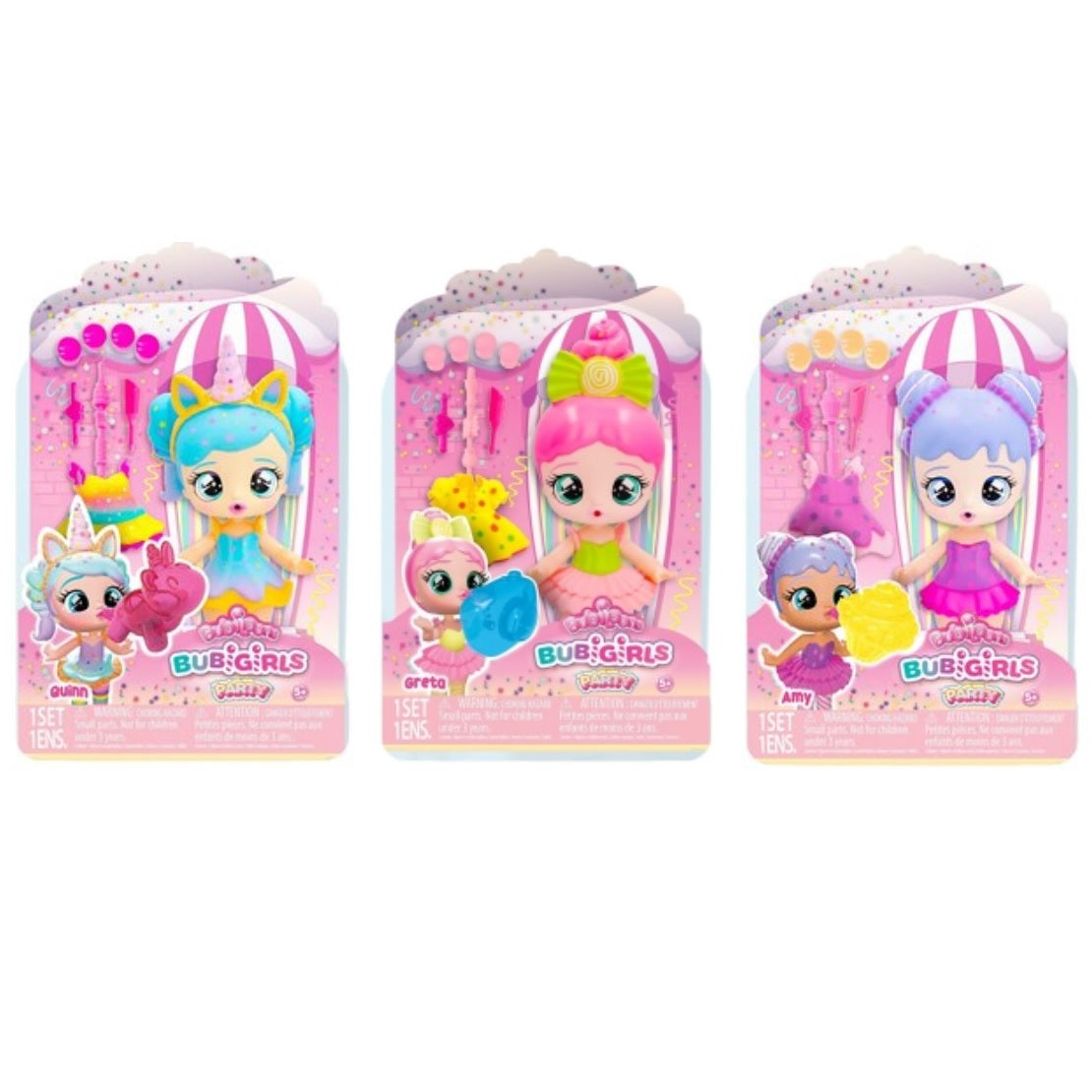 BUBILOONS - PAPUSA CU ACCESORII DE PETRECERE, DIVERSE MODELE - IMC TOYS (906952) - Libelula Vesela - Jucarii