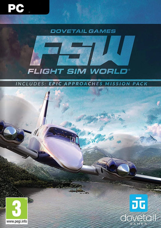 FLIGHT SIM WORLD + EPIC APPROACHES MISSION PACK PC - STEAM - WORLDWIDE - MULTILANGUAGE - PC - Libelula Vesela - Jocuri video