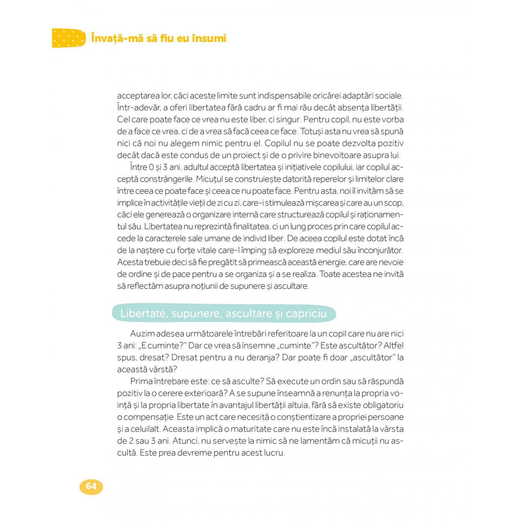 MONTESSORI DE LA NASTERE LA 3 ANI - DPH (978-606-683-443-8)