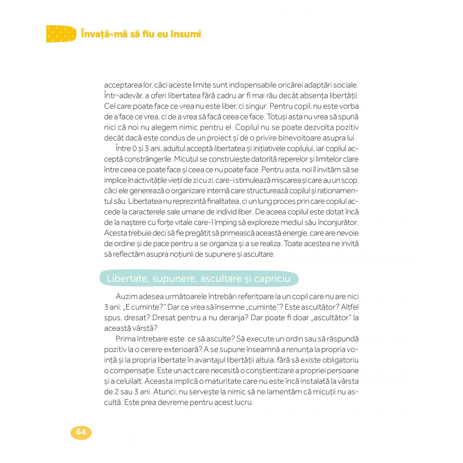 MONTESSORI DE LA NASTERE LA 3 ANI - DPH (978-606-683-443-8)