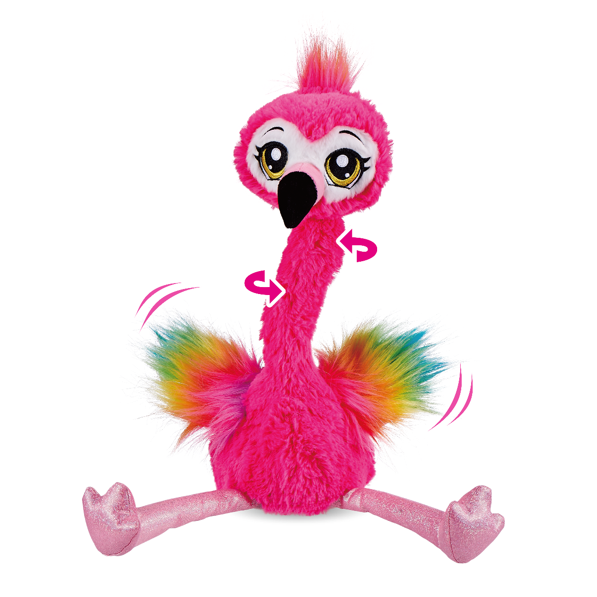 JUCARIE DE PLUS INTERACTIVA FRANKIE FLAMINGO DANSATOR - PETS ALIVE (9522) - Libelula Vesela - Jucarii