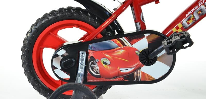 BICICLETA COPII 12 " JUNIOR ELF CARS - DINO BIKES (412UL-CR) - Libelula Vesela - Jucarii