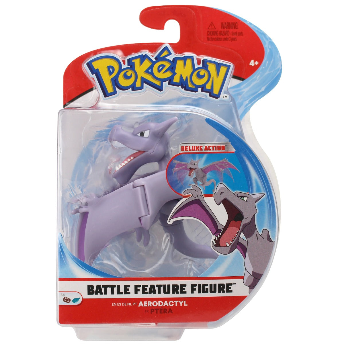FIGURINA DE ACTIUNE, POKEMON, AERODACTYL - JAZWARES (97855) - Libelula Vesela - Jucarii