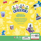 CARTICICA CU ACTIVITATI ALPHABLOCKS - LIPESC, MA JOC & INVAT - ALPHABLOCKS (9781802630732) - Libelula Vesela - Carti