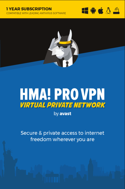 HMA! PRO VPN 1 YEAR - OFFICIAL WEBSITE - MULTILANGUAGE - WORLDWIDE - PC - Libelula Vesela - Software