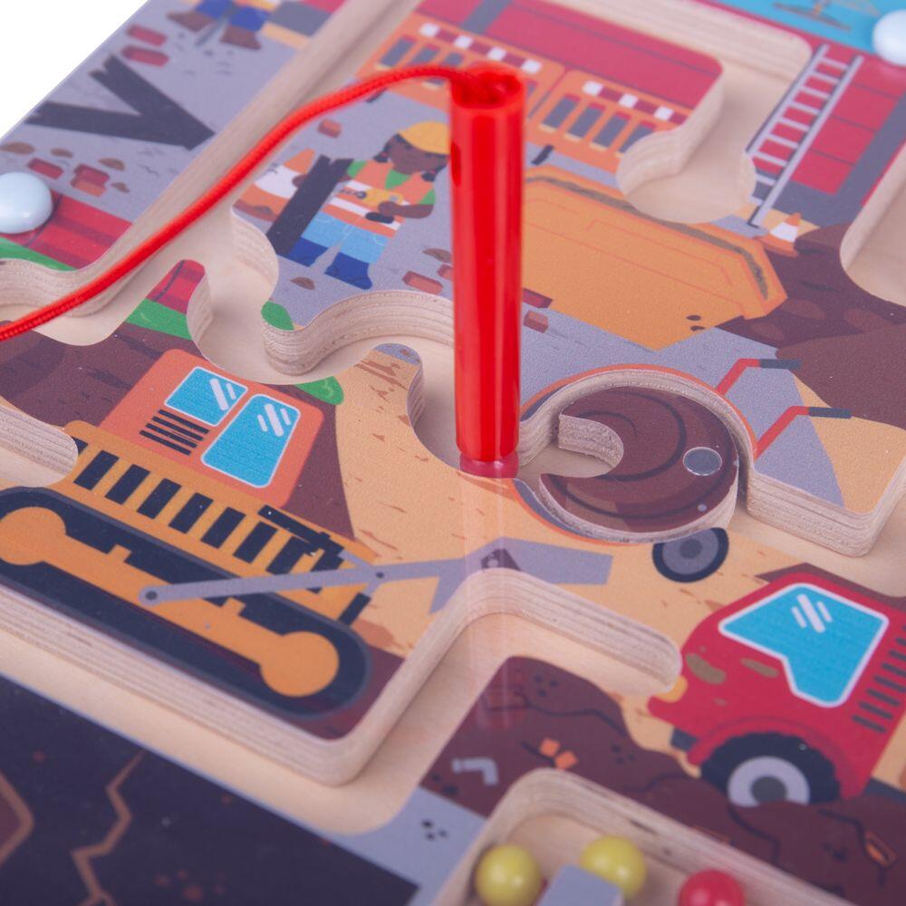 PUZZLE LABIRINT - PE SANTIER - BIGJIGS TOYS (34009) - Libelula Vesela - Jucarii