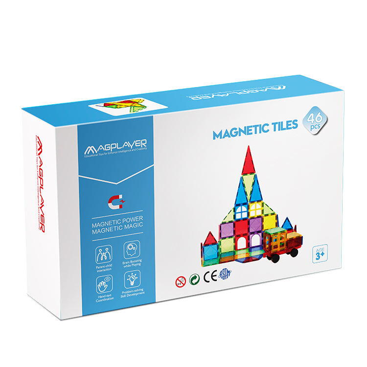 SET DE CONSTRUCTIE MAGNETIC 3D - 46 PIESE - MAGPLAYER (MPL-46) - Libelula Vesela - Jucarii
