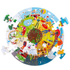 PUZZLE DE PODEA 360° - ANOTIMPURILE - BIGJIGS TOYS (33003) - Libelula Vesela - Jucarii
